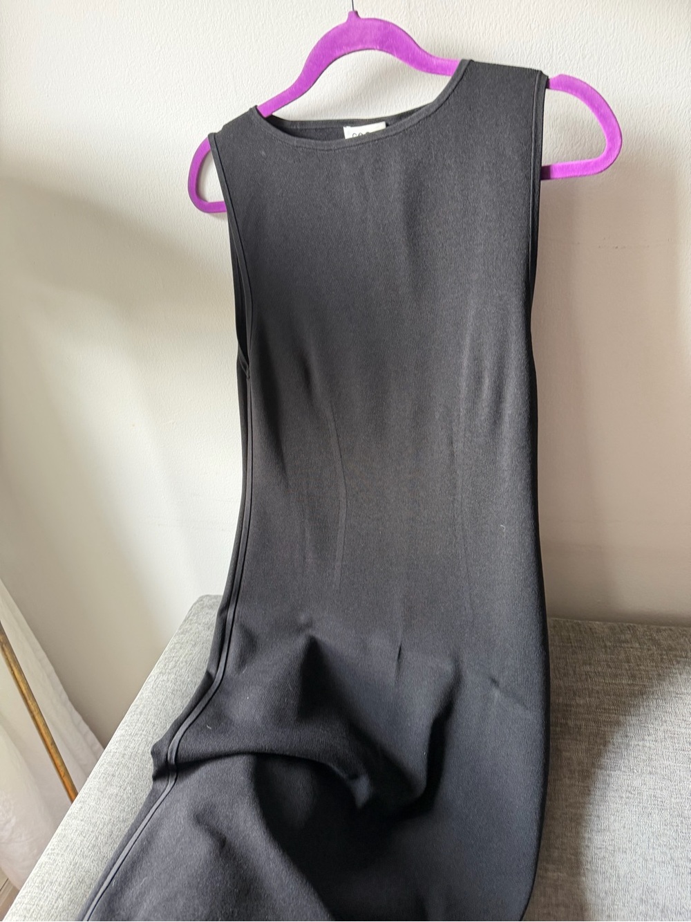 COS Black Sleeveless Heavyweight Knit Dress - Picture 8 of 9